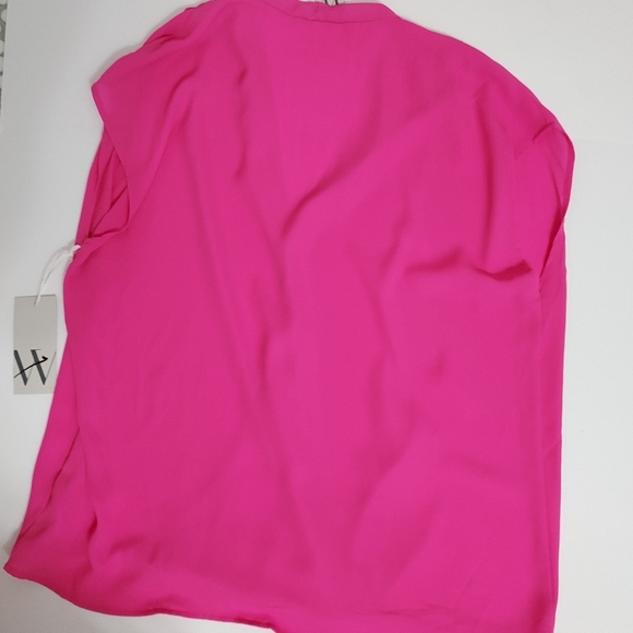 New Bright Pink Worthington Top Shell Blouse Size Large - Picture 3 of 3